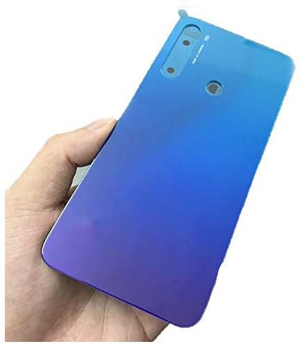 Original Tempered Glass Fit For Redmi Note 8 Battery Back Cover Door Case Fit For Xiaomi Redmi Note 8 Pro Spare Parts Battery Cover Back Battery Cover Plate (Color : (Note 8) Blue)
