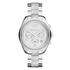 ساعة ارماني اكستشينج فضية للنساء بسوار من الستانلس ستيل - AX5515