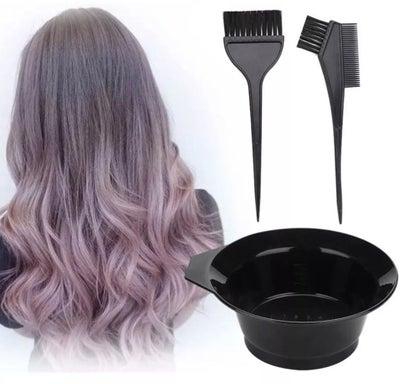 Hair Dye Color Brush and Bowl Set, 4Pcs Color Bowl Brushes Tool Mixing Bowl Kit Tint Comb for Hair Tint Dying Coloring Applicator