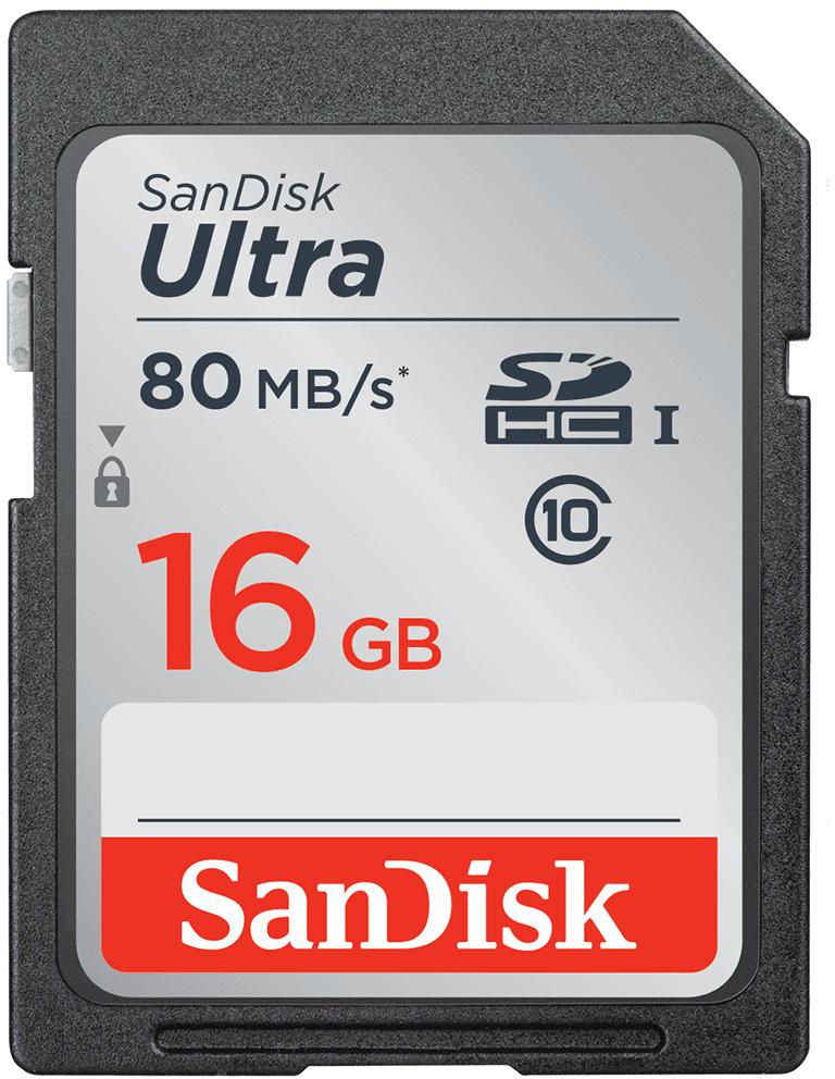 SanDisk Ultra SD SDHC/SDXC UHS-I Memory Card (16GB)