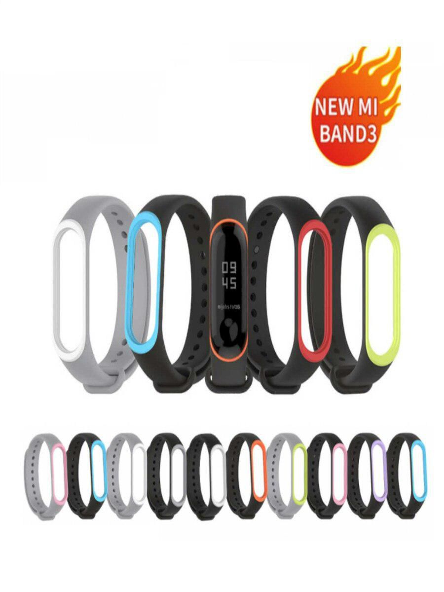 غطاء لسوار ساعة ذكية - من السيليكون ، مضاد للماء ، قابل للتغيير ، بتصميم عصري ، مناسب ل Xiaomi Bracelet 3