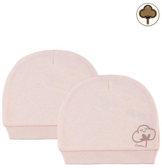 Civilkids Baby Girl Cotton Hat Set 2pk Pink