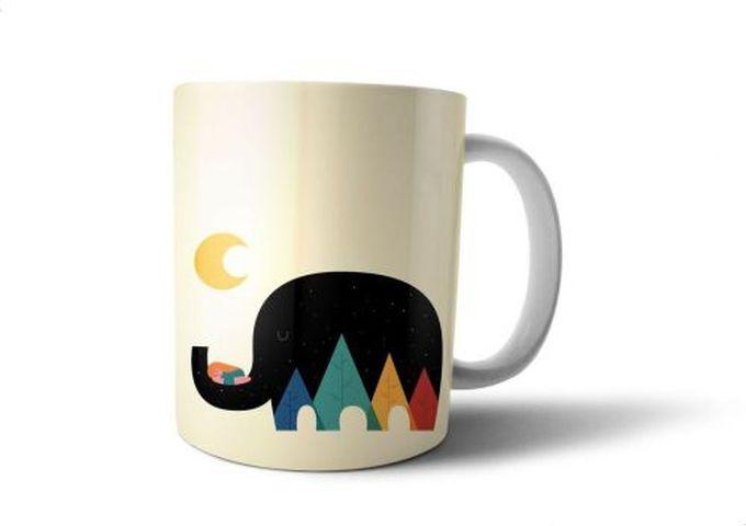 Fast Print Ceramic Coffee Mug - Multi Color