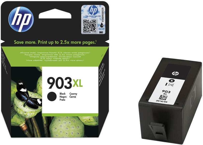 HP 903XL High Yield Black Original Ink Cartridge [T6M15AE]   Works with HP OfficeJet Pro 6960,