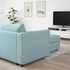 VIMLE Corner sofa, 5-seat w chaise longue - with chaise longue/Saxemara light blue