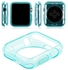 Silicone Transparent Blue Clear Case Cover For Apple Watch IWatch 38mm