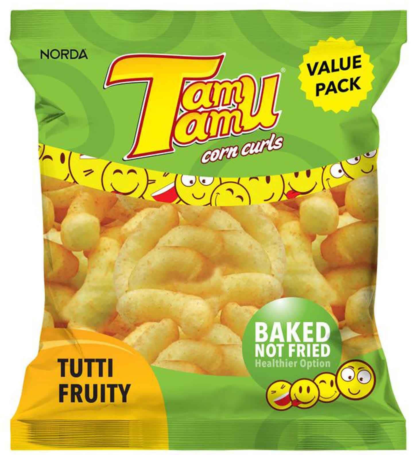 Norda Tamu Tamu Tutti Fruity Corn Curls 30g