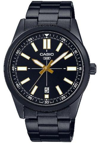 Men's Stainless Steel Analog Wrist Watch MTP-VD02B-1E Black