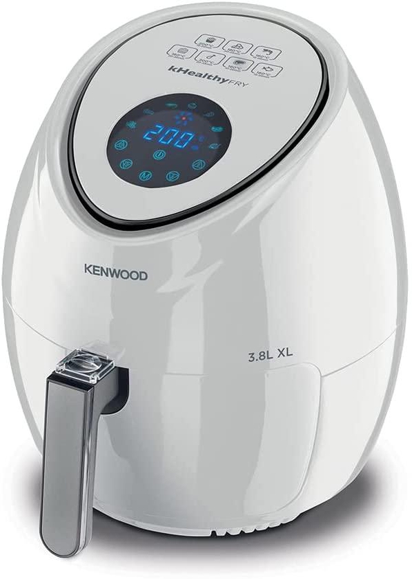 Kenwood KHealthyFry Digital Air Fryer, 3.8 Liters, White - HFP30.000WH