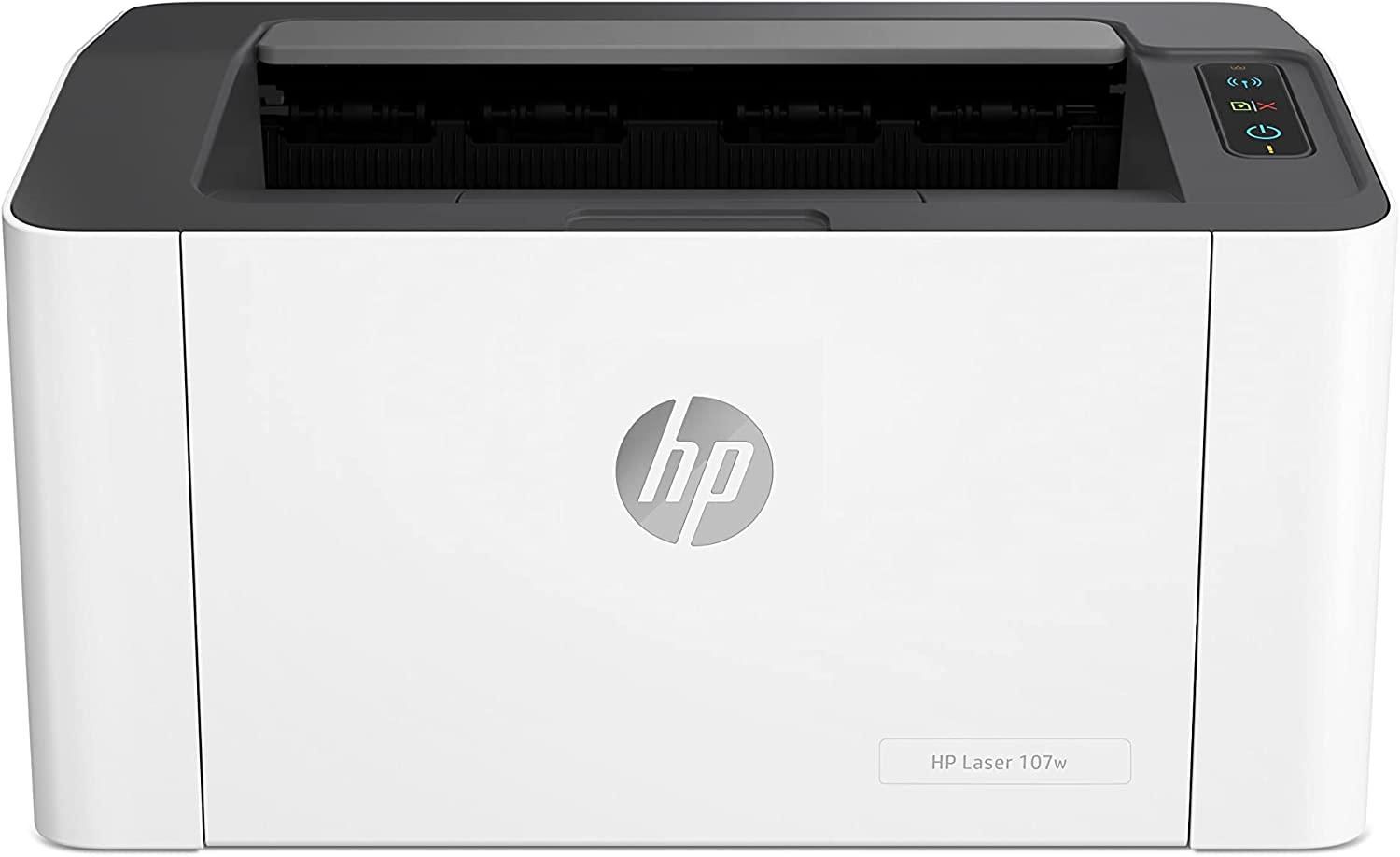 HP 107w Laser Printer, Black and White - 4ZB78A