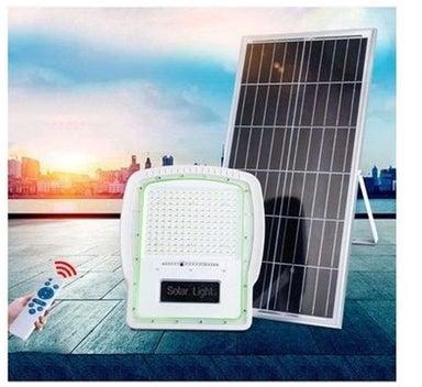LED Light Solar Panel with Remote Control White/Black