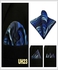 Men's Square Pocket Handkerchief - Navy Blue Mixed