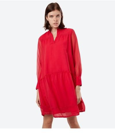 Flowy Stylish Dress Red