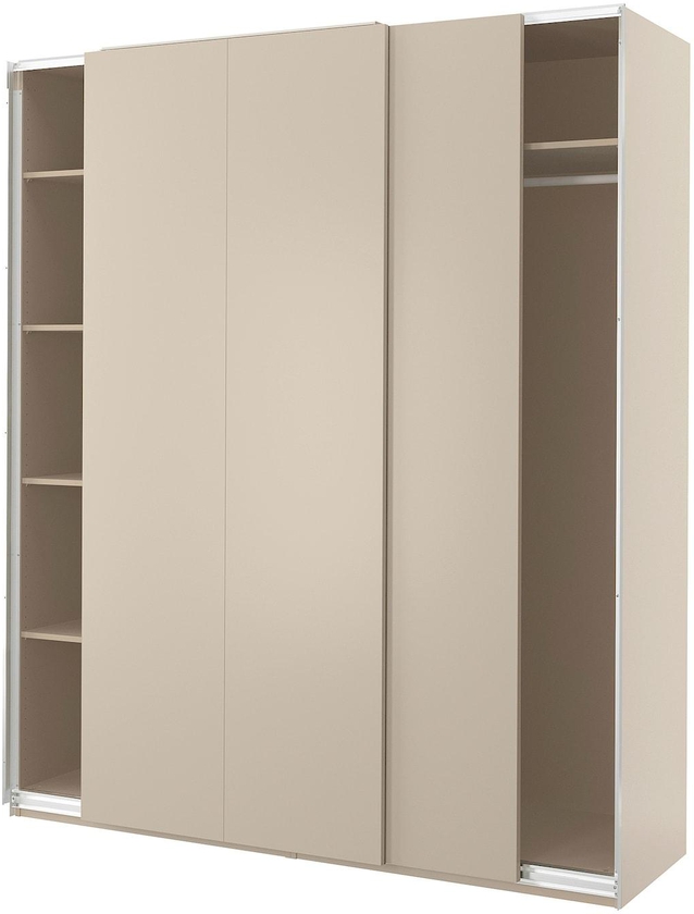 PAX / HASVIK Wardrobe - beige/beige 200x66x236 cm