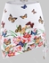 Plus Size Butterfly Floral Print Ruffle Three Piece Swimwear - L
