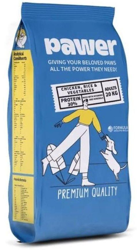 Pawer Pets Egypt Pawer Dry Food For Adult Dogs 20kg
