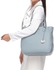 Michael Kors 30T6SA7T2L-438 Ani Tote Bag for Women - Leather, Dusty Blue