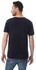 Kubo Buttoned Short Sleeves T-Shirt - Heather Navy Blue
