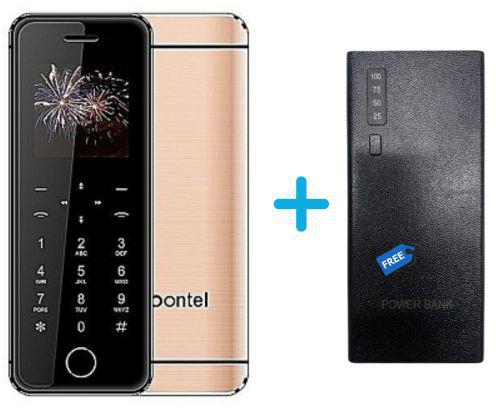 Bontel L2- Super Slim Touch Screen- Dual Sim + Free Powerbank