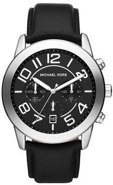 Michael Kors Mercer Watch for Men - Analog Leather Band - MK8288