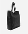 Spring Leather Shopper Bag - Black