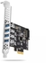 AXAGON PCEU-43RS, PCIe controller, 4x USB 3.2 Gen 1 port, 5 Gbps, power from PCIe or SATA, SP &amp; LP | Gear-up.me