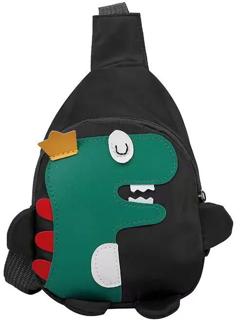 Children's backpack cartoon cute little dinosaur crossbody bag ultra light and large capacity zero wallet chest bag
