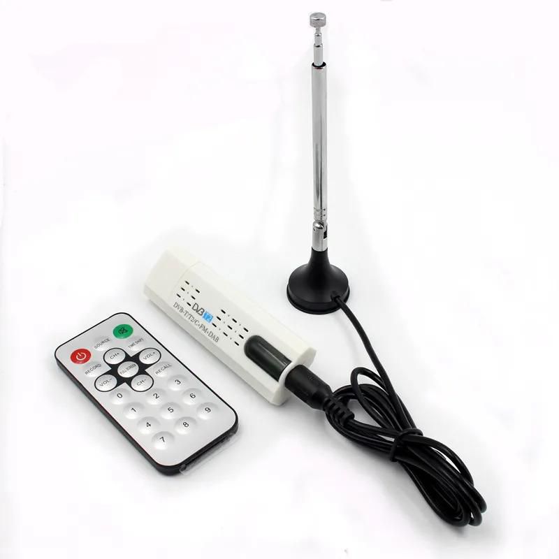 USB TV Stick with Antenna Remote for DVB-T2/DVB-C/FM/DAB Digital Satellite DVB T2 USB TV Stick Tuner HD TV Receiver