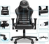 Gaming Chair - Furgle Computer Chair - From Reyad Group Racing Style High-Back Office Chair - PU Leather Ergonomic Video Game Chairs For Adults - Adjustable Armrests - Headrest And Lumbar Support - Rocking Mode -Black
