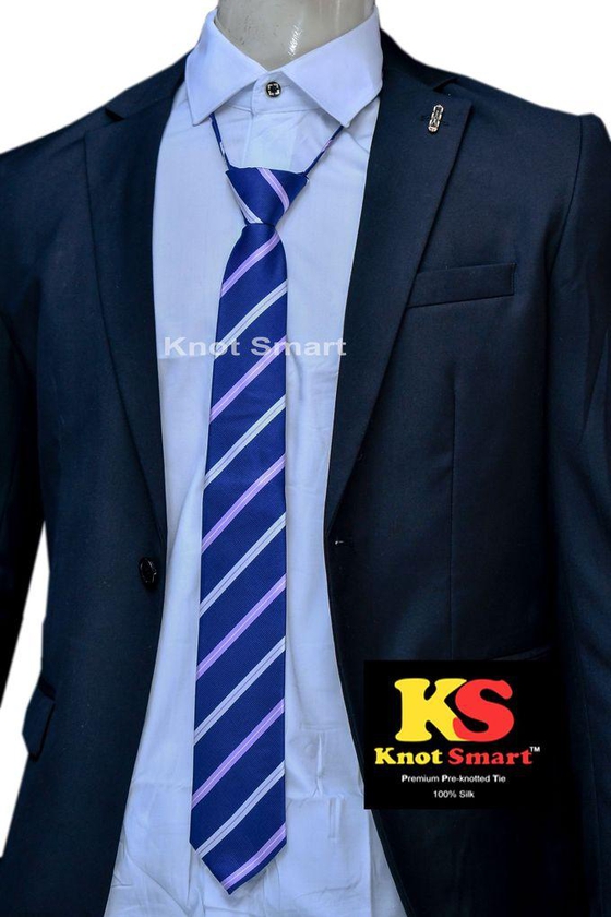 1pcs Premium Pre-Knotted 100% Jacquard Silk Fabric Men Tie