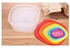 7 Peice Food Container Sett with Lid Rainbow Colours/ Plastic Transperent Kitchen Storage Containers