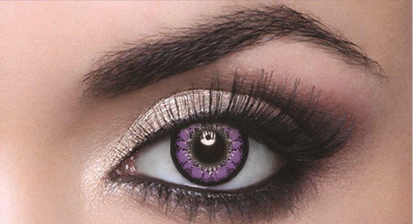 Cosmetic Contact Lenses Color Purple  Number 6
