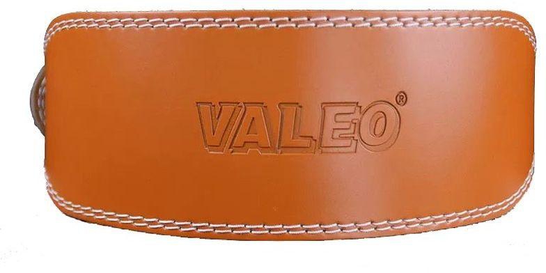 VALEO Genuine Leather Weight Lifting Belt - XS:100cm - Light Brown