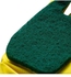 Waterproof Dish Washing Scrubber Gloves Yellow/Green 13.5x6x1centimeter
