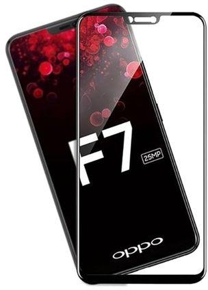 لاصقة حماية لشاشة هاتف أوبو F7 شفاف/ أسود