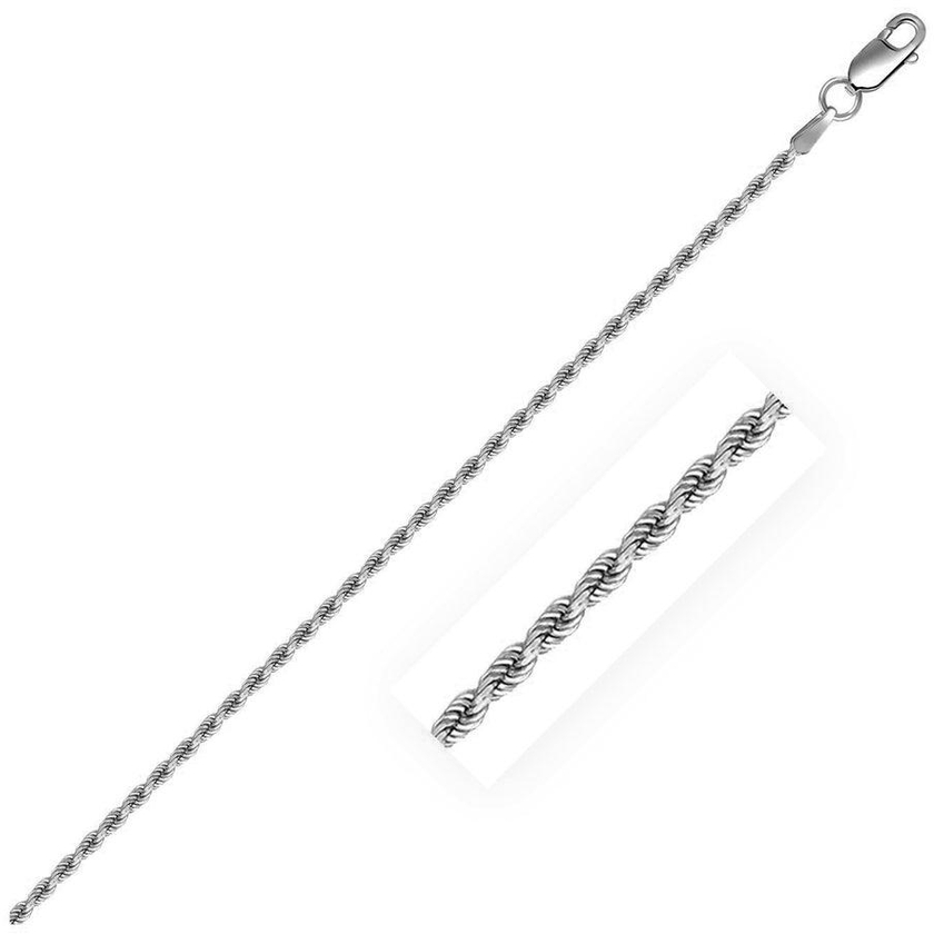 Sterling Silver 1.8mm Diamond Cut Rope Style Chain-rx66742-20