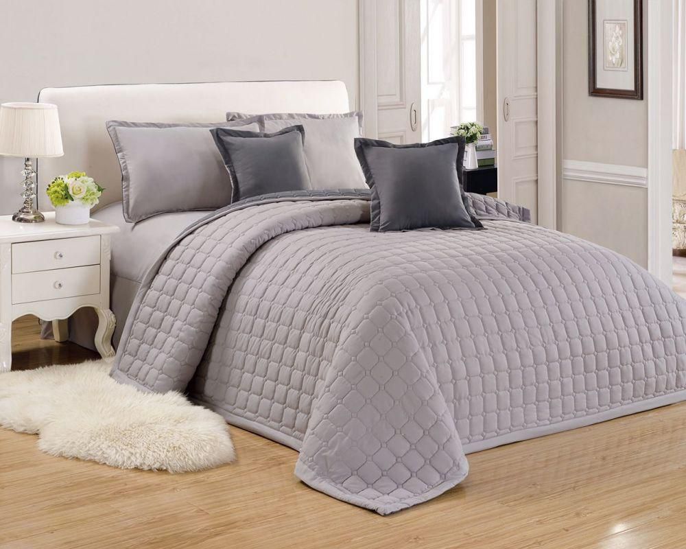 Compressed Comforter two-sided Color Set 6 Pieces by Moon ,Gray, King Size, Comp.08