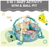 3 In 1 Activity Gym And Ball Pit Center 65x8.50x46cm