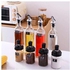 Oil-Vinegar Set Of 2 Bottels 500ml Dispenser+3 Spice Jars With Spoons