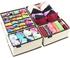 Underwear Drawer Organiser, Foldable Closet Divider and Foldable Storage Box for Socks, Ties, Scarves and Handkerchiefs, Set of 4
