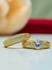 Victorian Gold Plated Three In One Wedding Ring Set- Gold Plated