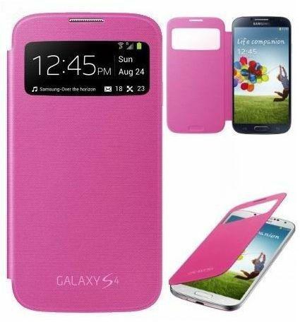 Samsung Galaxy S4 SIV S IV i9500 i9505 Caller ID Smart Flip Battery Case Cover Screen Protector