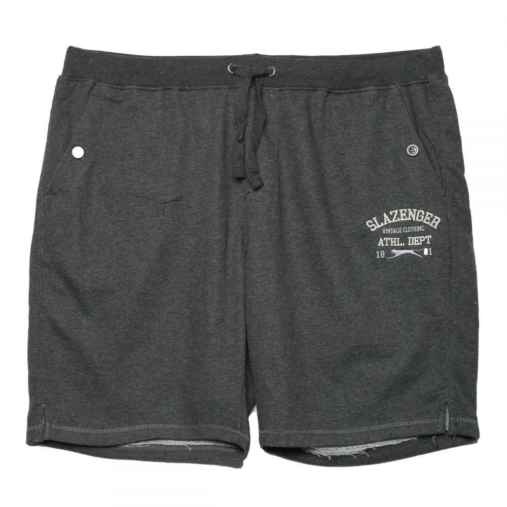 Slazenger S009110CXL Ince Loopback Shorts for Men - 5XL, Gray