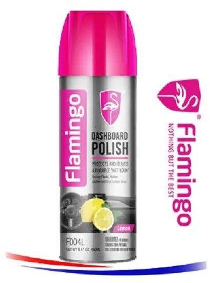 Flamingo Car Dashboard Polish Cleaner-Lemon