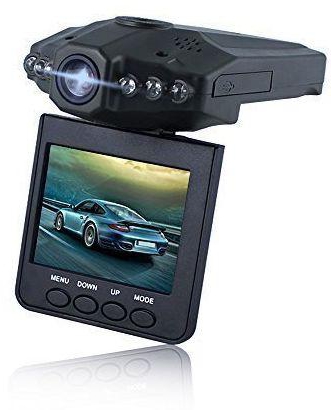 Black Car Vehicle DVR Road Dash Video Camera with /DVR Recorder Rotatable Traffic Support SD/MMC