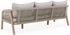 كنبة 3 مقاعد خشب أكاسيا بحبال ومَرتبة ديابلو (72 × 210 × 67 سم)
