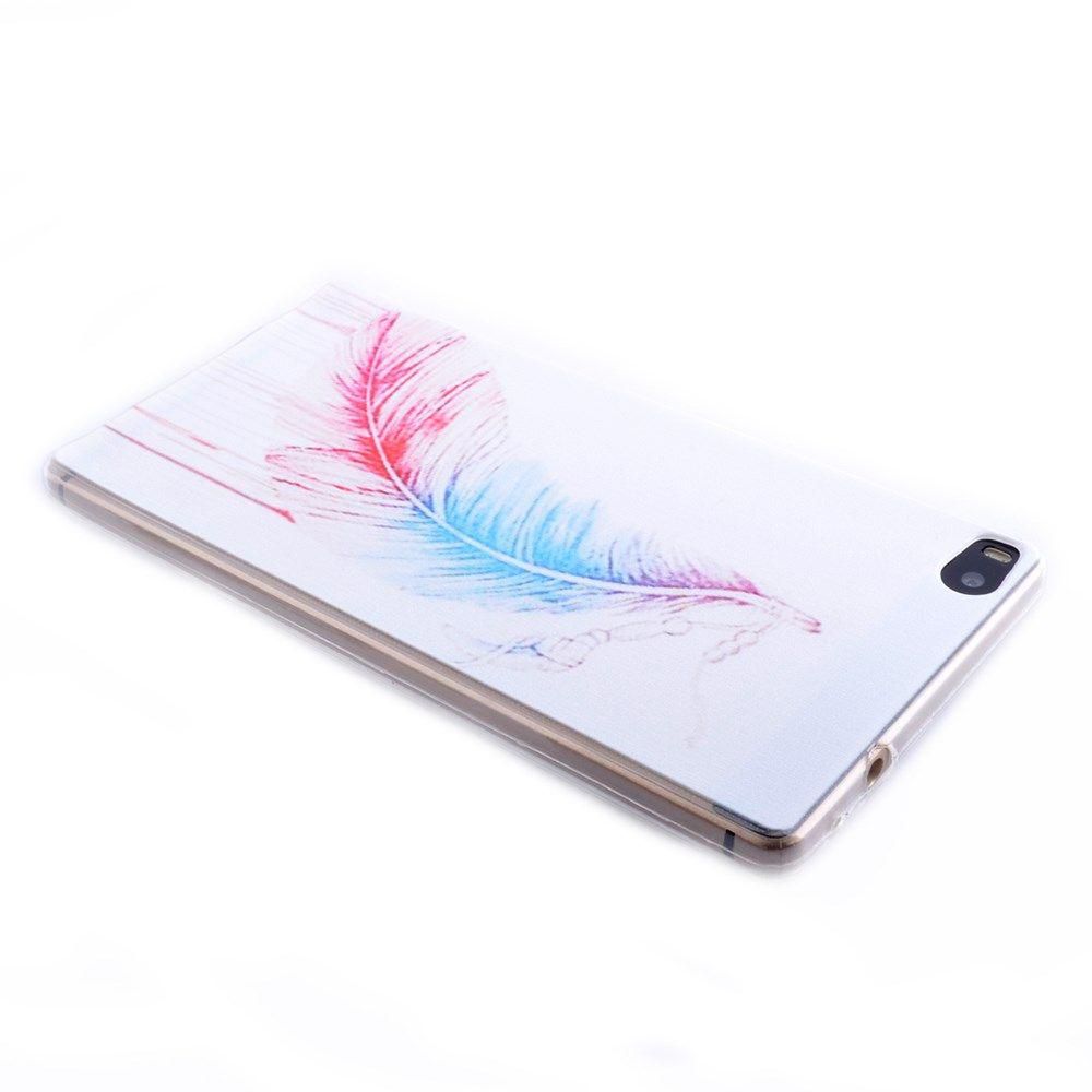 Slim TPU Case for Huawei Ascend P8 Lite - Colorized Feather