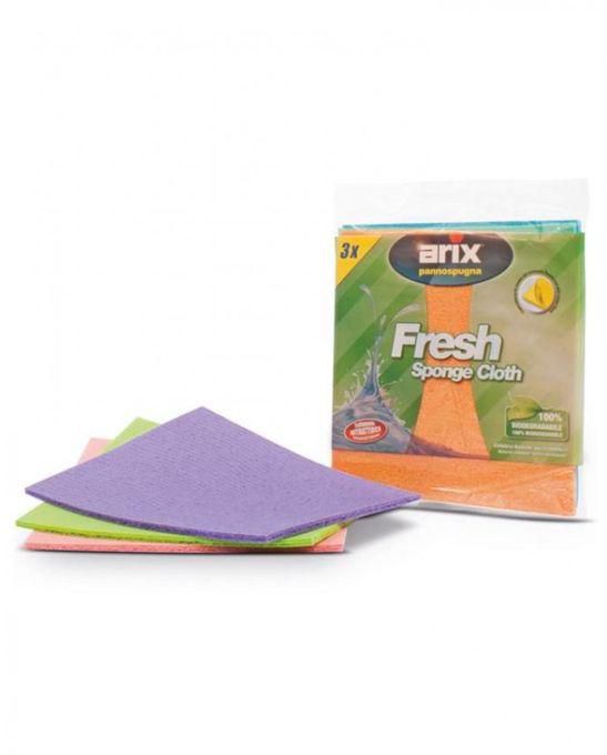 Arix Cellulose Sponge Cloth 100% Biodegradable - 3 Pcs