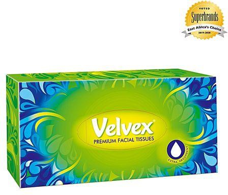 Velvex Facial Tissue White - 80 Pieces