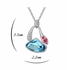 MASATY White Gold Plated Austrian Crystal Pendant Necklace Model NL-HQS0073